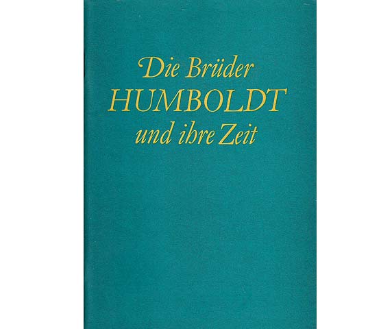 Büchersammlung "Wilhelm von Humboldt". 4 Titel. 