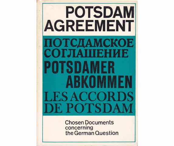Konvolut "Potsdamer Abkommen". 4 Titel. 