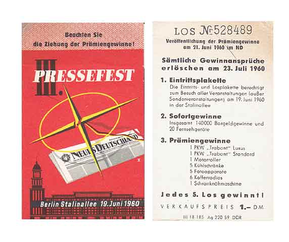 Konvolut "Zeitung Neues Deutschland/Geschichte". 9 Titel. 