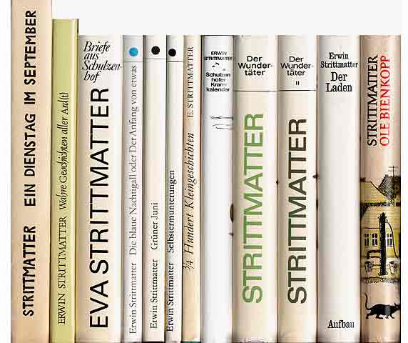 Büchersammlung „Eva Strittmatter und Erwin Strittmatter. 12 Titel. 