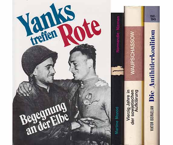 Büchersammlung "Antihitlerkoalition/Zeitzeugen". 4 Titel. 