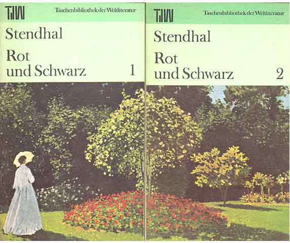Büchersammlung "Stendhal". 2 Titel (4 Bände). 
