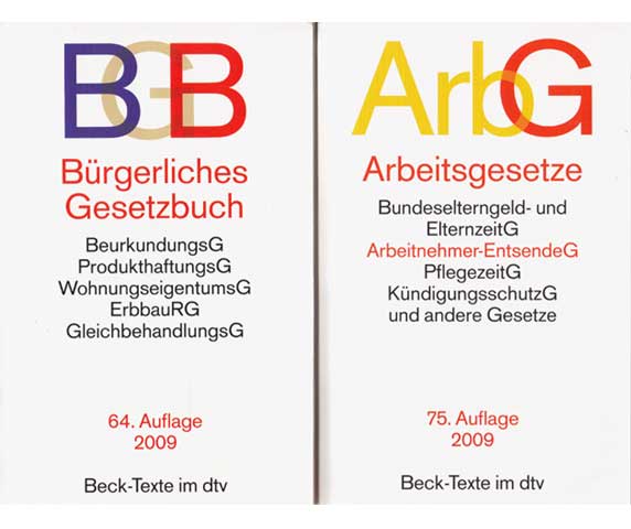 Büchersammlung „Bürgerliches Gesetzbuch“. 4 Titel. 