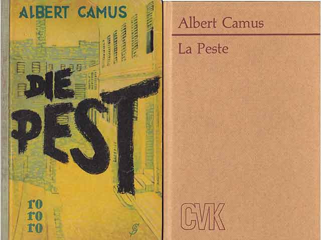 Konvolut "Albert Camus / Die Pest u. a.". 6 Titel. 