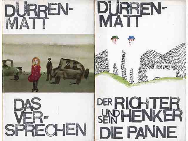 Büchersammlung "Friedrich Dürrenmatt". 4 Titel. 