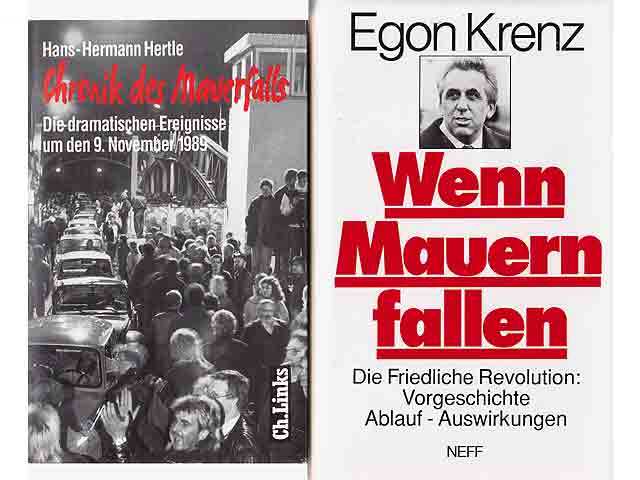 Konvolut "Deutsch-deutsche 1989er-Wende-Literatur". 12 Titel. 