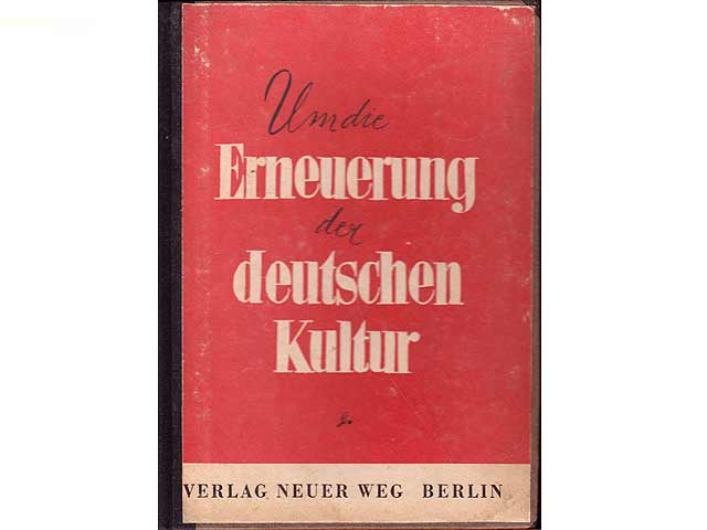 Konvolut "Kulturpolitik SBZ/DDR". 3 Titel. 