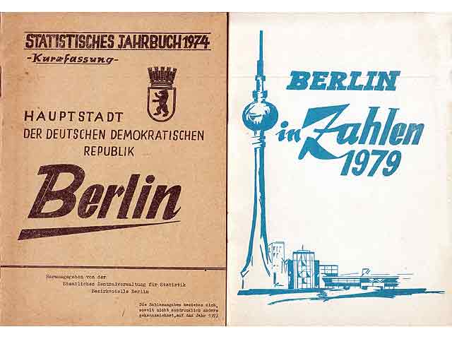 Konvolut "Berlin - Hauptstadt der DDR". 5 Titel. 
