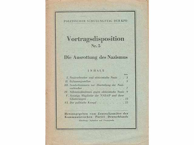 Konvolut "Das Jahr 1945. Erzählungen und zeitgeschichtliche Betrachtungen". 8 Titel. 