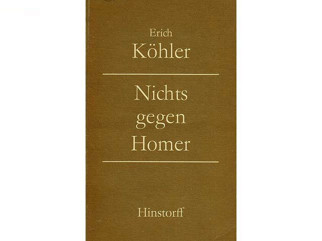 Büchersammlung "Erich Köhler". 5 Titel. 