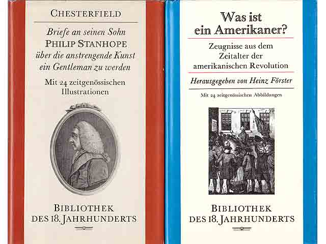 Büchersammlung "Bibliothek des 18. Jahrhunderts". 14 Titel. 