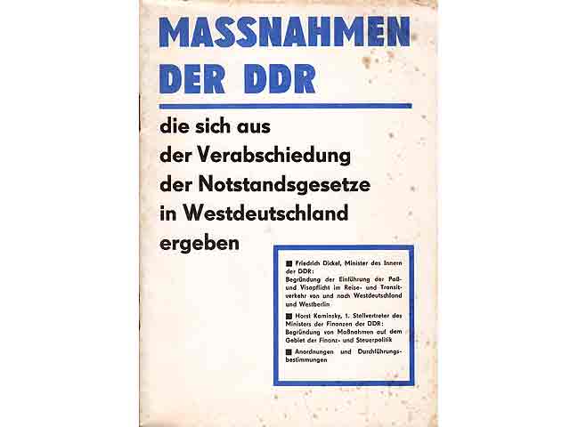 Konvolut "Notstandsgesetze BRD". 5 Titel. 