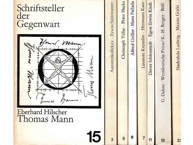Büchersammlung "Schriftsteller der Gegenwart". 12 Titel: 
