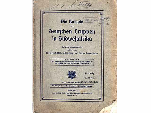 Konvolut „Menschenrechte, Kolonialismus, Hottentottenkrieg“. 7 Titel. 