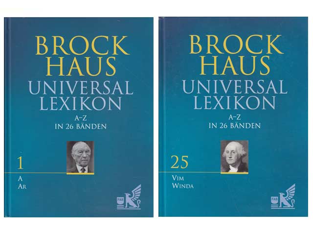 Brockhaus Universallexikon in 26 Bänden. Band 1 bis Band 25 (ohne Band 26)