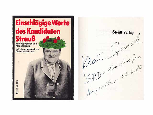 Konvolut „Signierte Bücher V“. 3 Titel. 