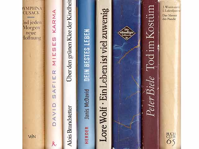 Konvolut „Erzählungen, Romane“. 8 Titel. 