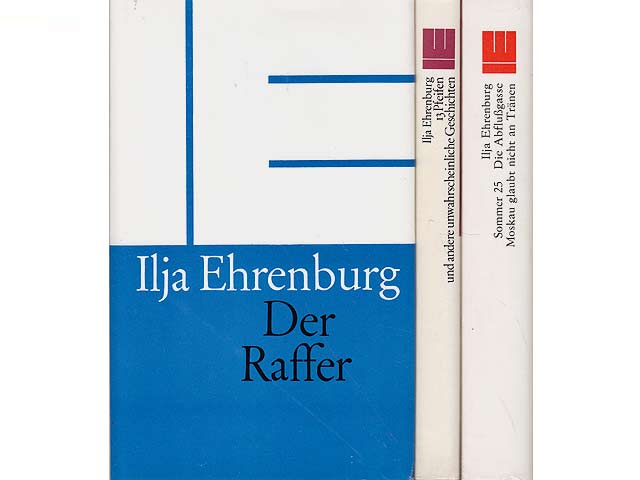 Büchersammlung "Ilja Ehrenburg". 3 Titel. 