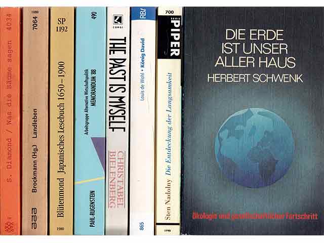 Büchersammlung „Verschiedenes. Taschenbücher“. 8 Titel. 