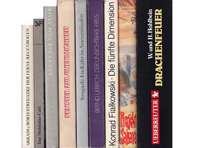 Konvolut „Wissenschaftlich – Phantastisches, Utopisches, Historisches“. 16 Titel. 