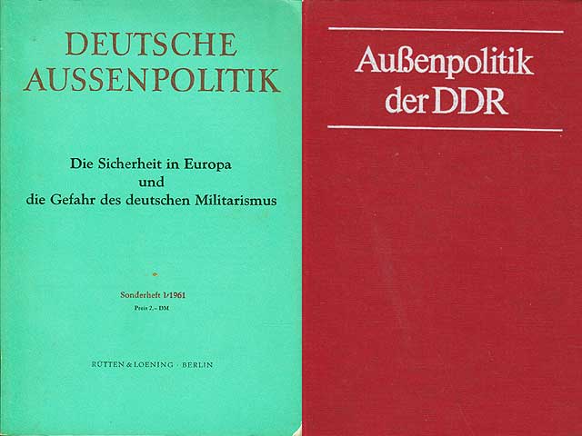 Konvolut „Außen- und Innenpolitik. DDR “. 10 Titel. 