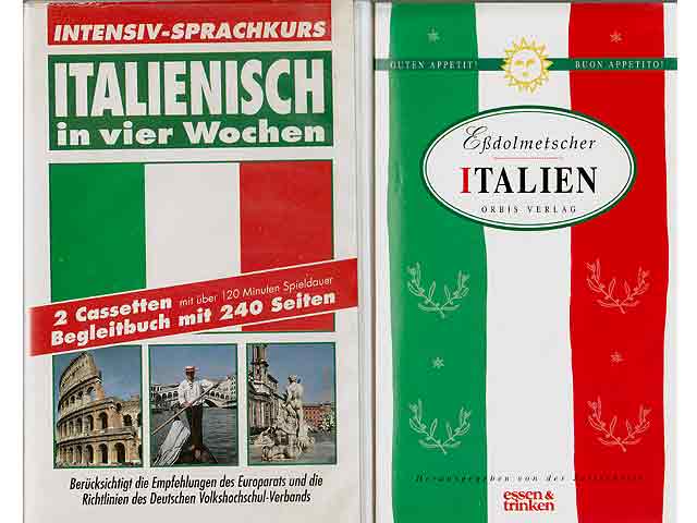 Konvolut „Italienische Sprache erlernen/II“. 3 Titel. 