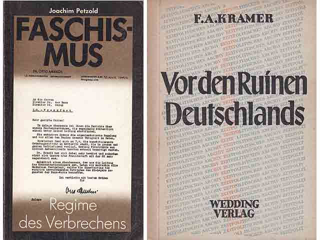 Konvolut "Faschismus/Vor den Ruinen Deutschlands".  3 Titel. 