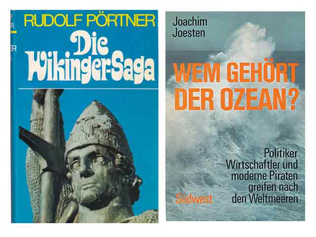 Büchersammlung „Ozeane, Klima, Unterwasser-Archäologie, Wikinger“. 5 Titel. 