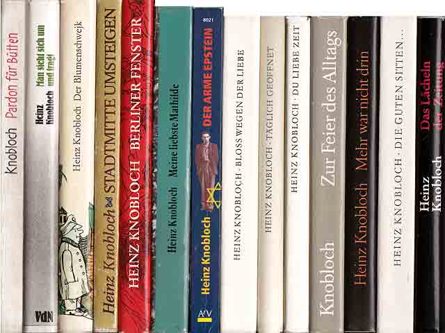 Büchersammlung „Heinz Knobloch“. 16 Titel. 