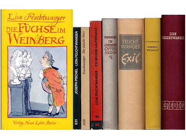 Büchersammlung „Lion Feuchtwanger“. 8 Titel. 