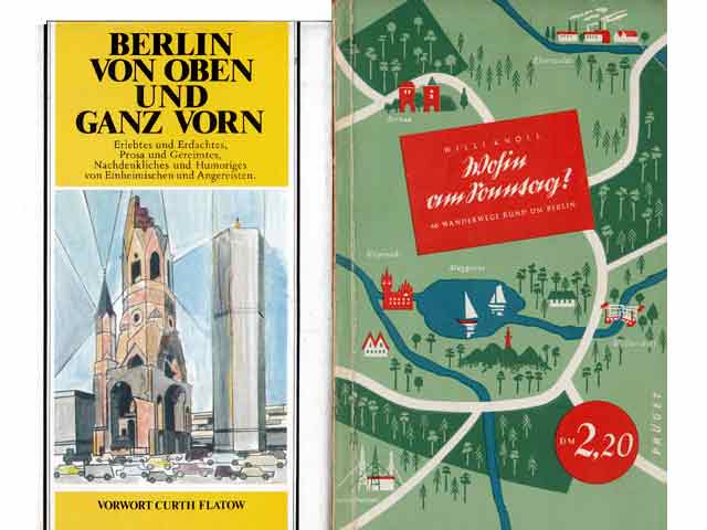 Konvolut „Berlin. Wander- und Touristenkarten, Informationshefte, Stadtführer“. 4 Titel. 