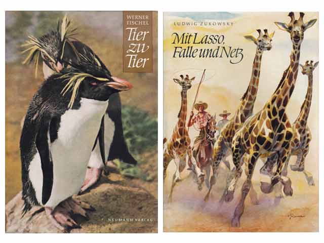 Konvolut "Tiere in Wildnis, Zoo, Museum". 8 Titel. 