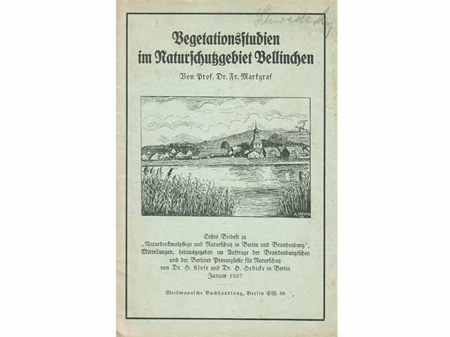 Vegetationsstudien im Naturschutzgebiet Bellinchen. Erstes Beiheft zu "Naturdenkmalpflege und Naturschutz in Berlin und Brandenburg"