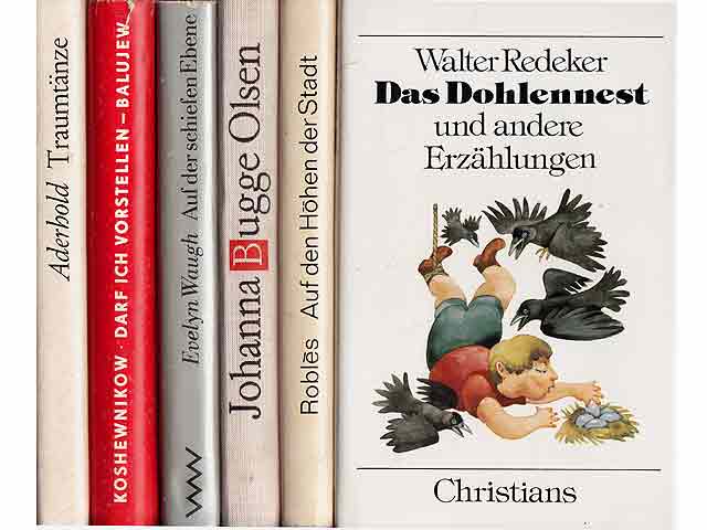 Büchersammlung "Erzählungen, Romane“. 6 Titel. 