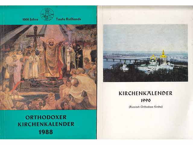 Orthodoxe Kirchenkalender. Für die Jahre 1981, 1985, 1986, 1988 und 1990