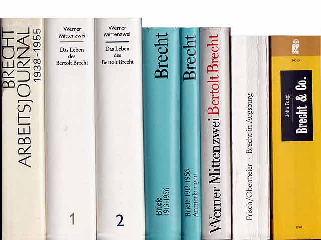 Büchersammlung „Bertolt Brecht“. 8 Titel. 