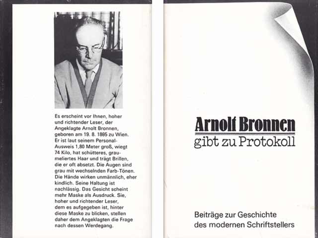 Konvolut „Arnolt Bronnen“. 5 Titel. 