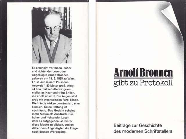 Konvolut „Arnolt Bronnen“. 4 Titel. 