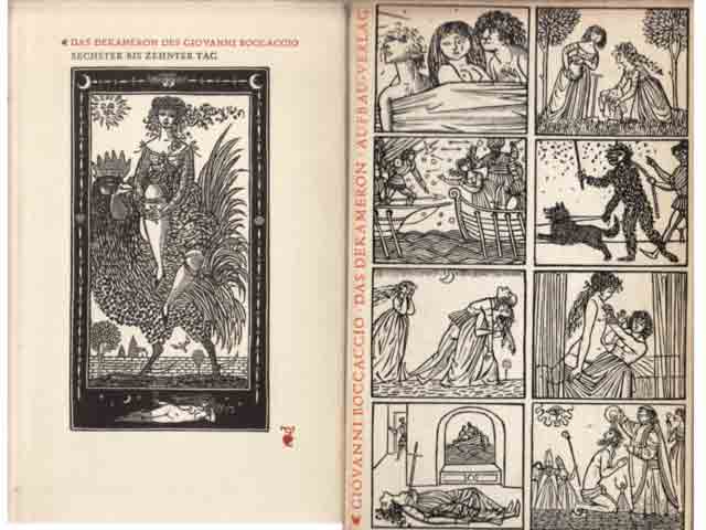 Büchersammlung "Papageienbuch und Dekamerone". 5 Titel. 