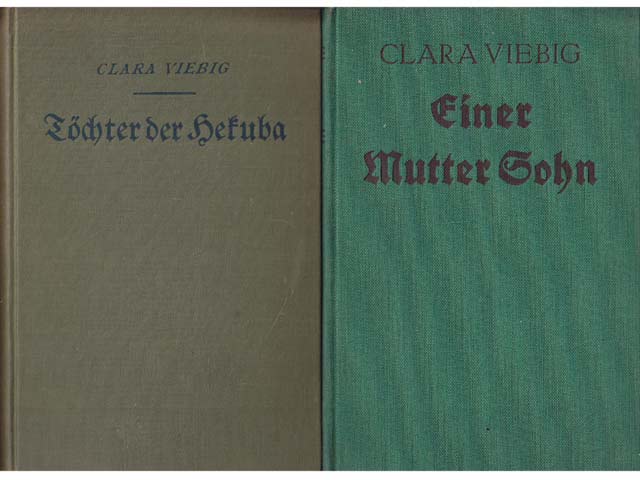 Büchersammlung "Clara Viebig". 2 Titel. 