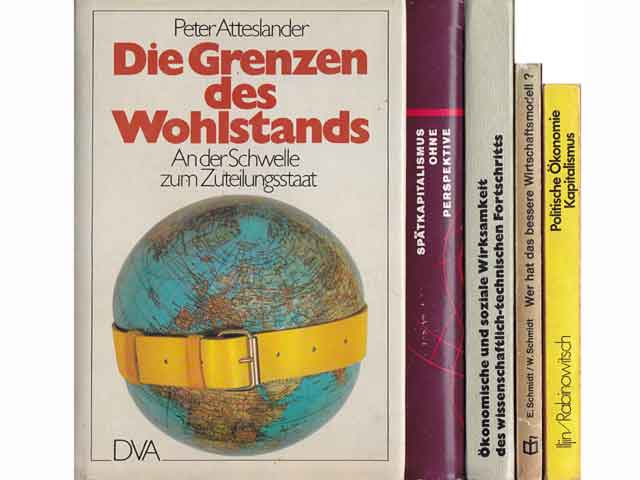 Konvolut „Wohlstand und Wirtschaftsmodelle“. 7 Titel. 