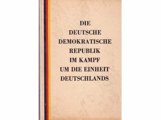 Konvolut "Friedensvertrag mit Deutschland; Ringen um die Einheit Deutschlands Ende der 40er und in den 50er Jahren des 20 Jh.". 4 Titel. 