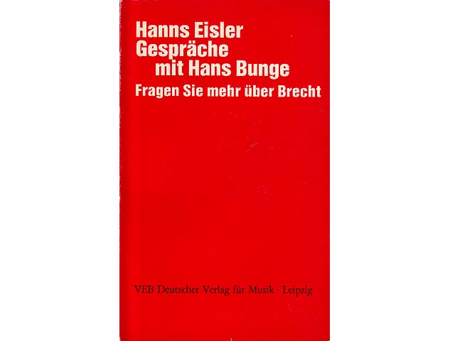 Konvolut „Hanns Eisler/Gerhard Eisler“. 8 Titel. 