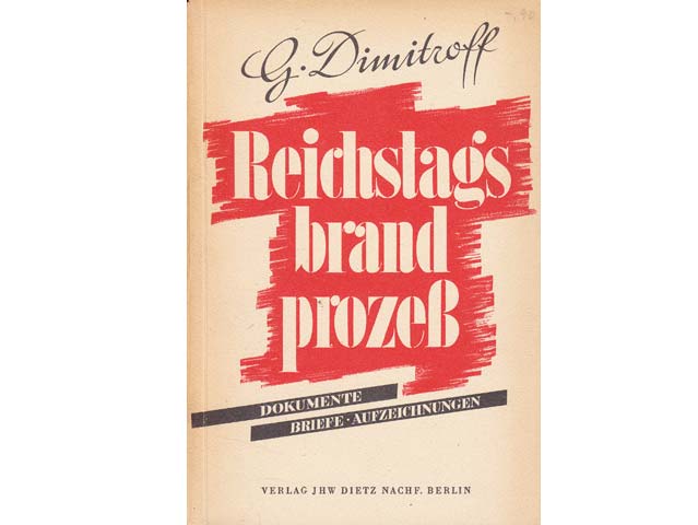 Konvolut "Reichstagsbrandprozeß". 4 Titel. 