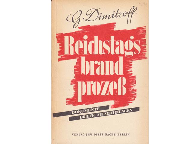 Konvolut "Reichstagsbrandprozeß". 4 Titel. 