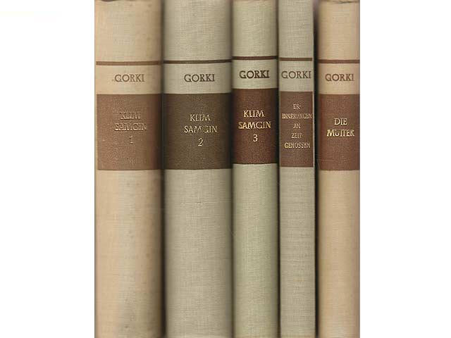 Büchersammlung „Maxim Gorki“. 5 Titel. 