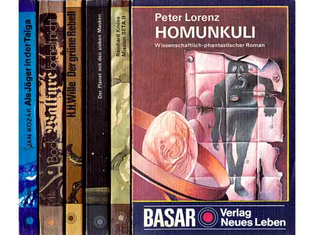 Büchersammlung "Basar. Verlag Neues Leben Berlin". 6 Titel. 