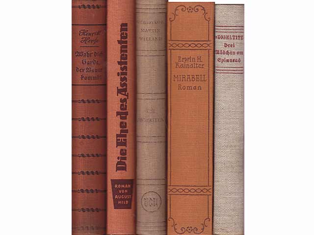 Büchersammlung „Historische Romane“. 5 Titel. 