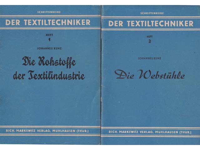 Konvolut "Der Textiltechniker, Schriftenreihe". 4 Titel. 