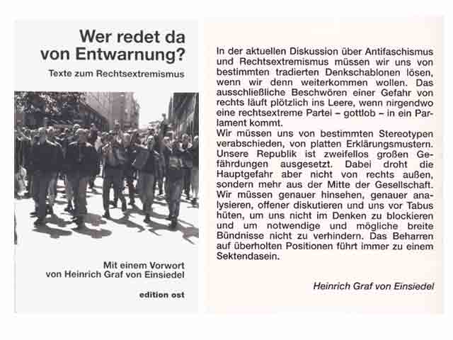 Konvolut "Rechtsextremismus". 6 Titel. 